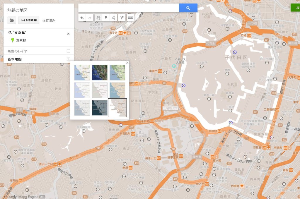 GoogleMap　独自の地図