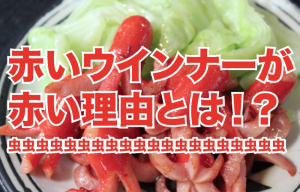赤いウインナーが赤い理由は発色の悪さを隠す為！？